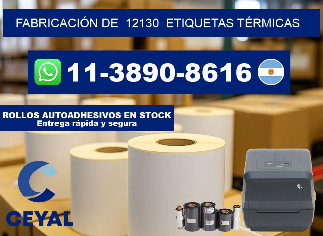 FABRICACIÓN DE 12130 ETIQUETAS TÉRMICAS