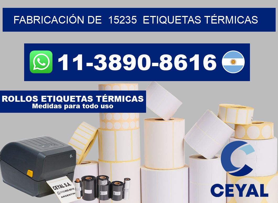 FABRICACIÓN DE  15235  ETIQUETAS TÉRMICAS