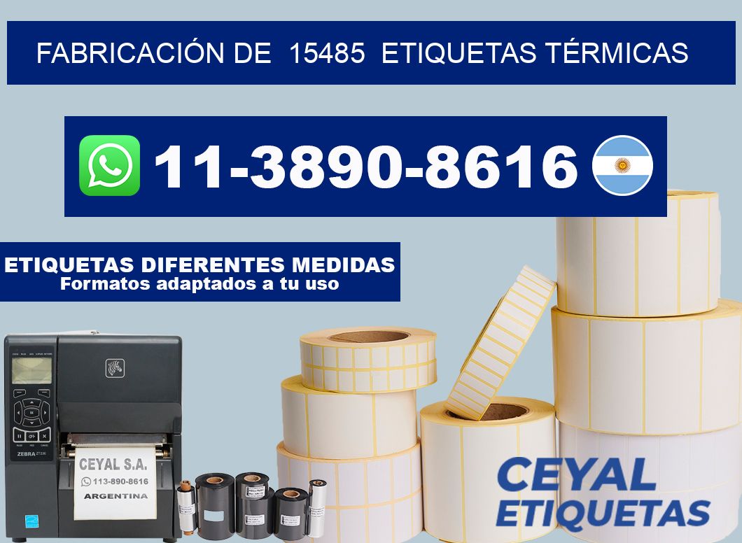 FABRICACIÓN DE  15485  ETIQUETAS TÉRMICAS