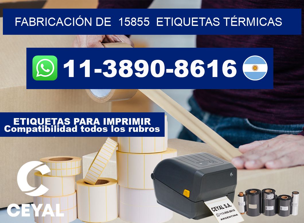 FABRICACIÓN DE  15855  ETIQUETAS TÉRMICAS