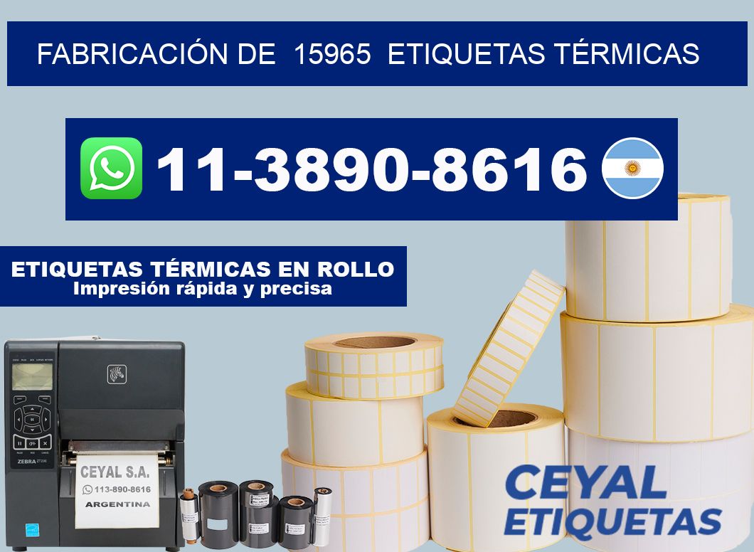 FABRICACIÓN DE  15965  ETIQUETAS TÉRMICAS