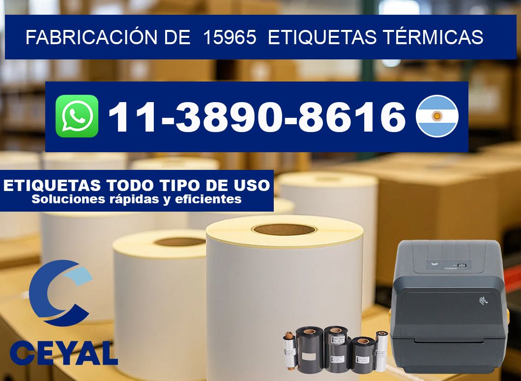 FABRICACIÓN DE  15965  ETIQUETAS TÉRMICAS