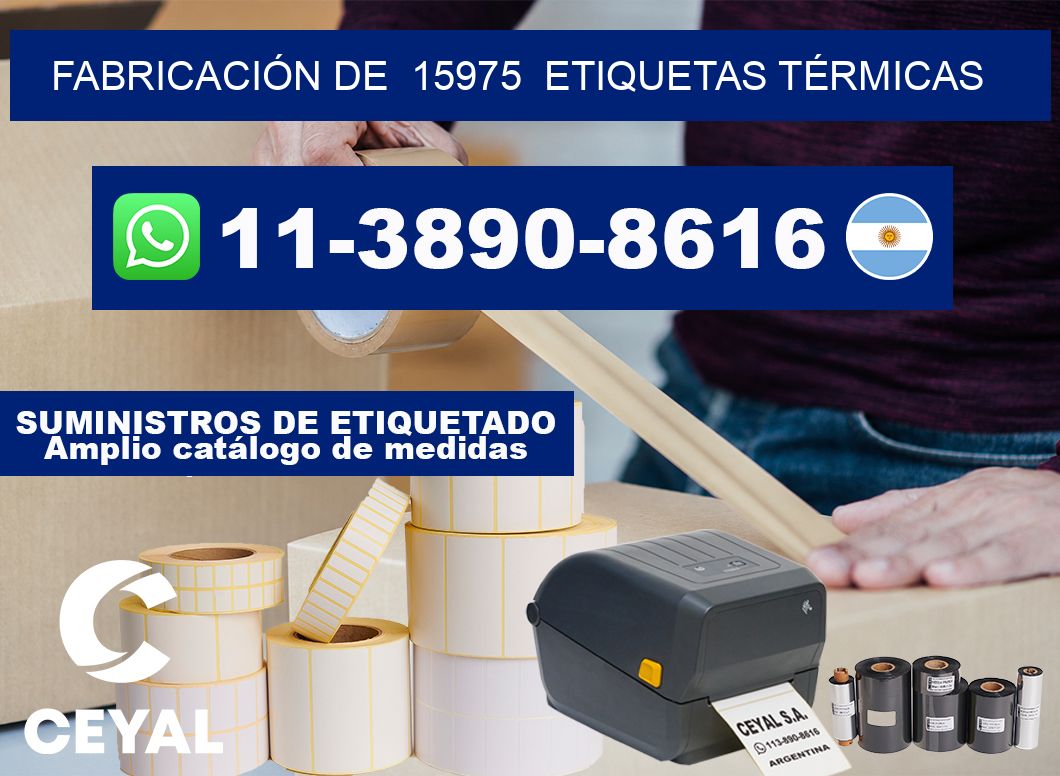 FABRICACIÓN DE  15975  ETIQUETAS TÉRMICAS