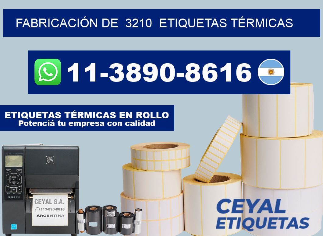 FABRICACIÓN DE  3210  ETIQUETAS TÉRMICAS