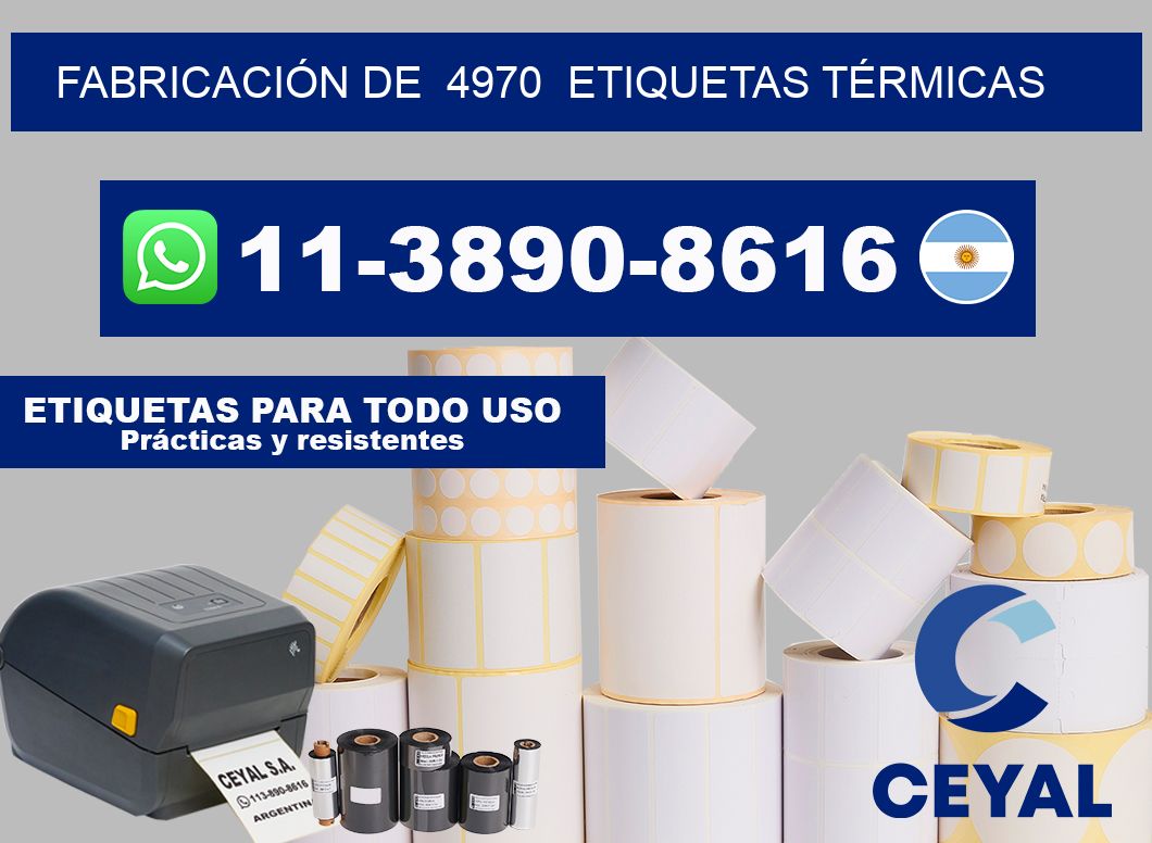 FABRICACIÓN DE  4970  ETIQUETAS TÉRMICAS