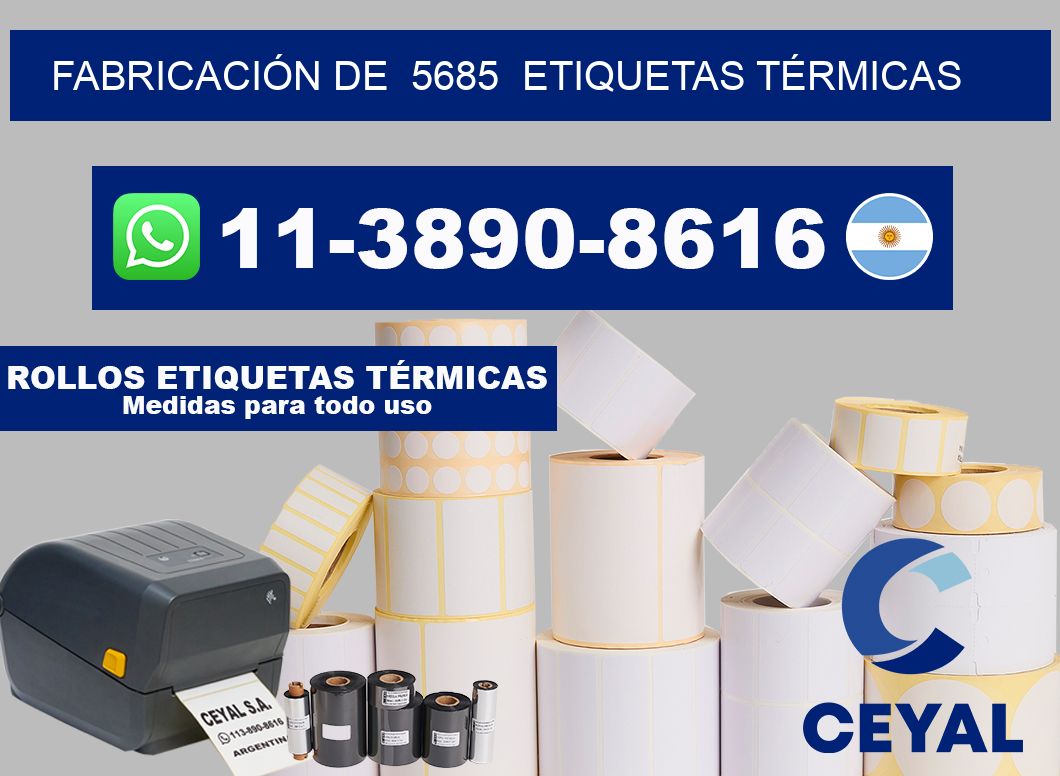 FABRICACIÓN DE 5685 ETIQUETAS TÉRMICAS