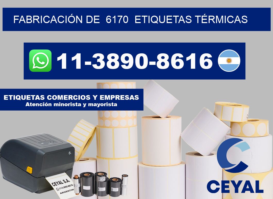 FABRICACIÓN DE  6170  ETIQUETAS TÉRMICAS