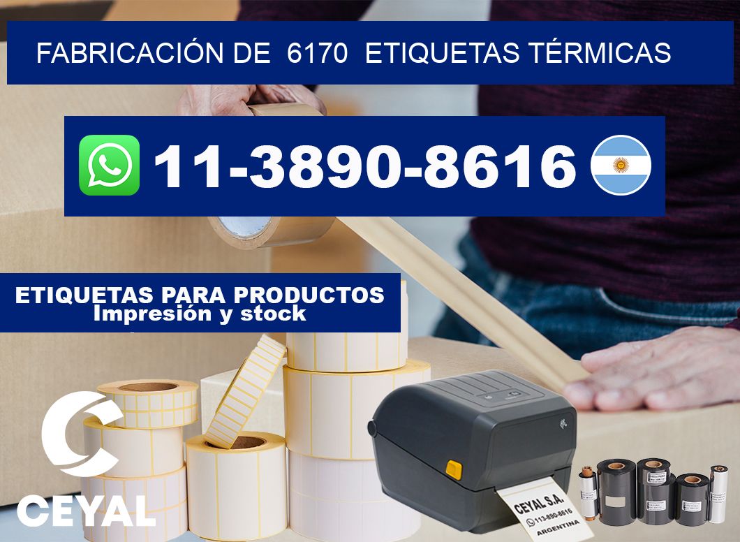 FABRICACIÓN DE  6170  ETIQUETAS TÉRMICAS