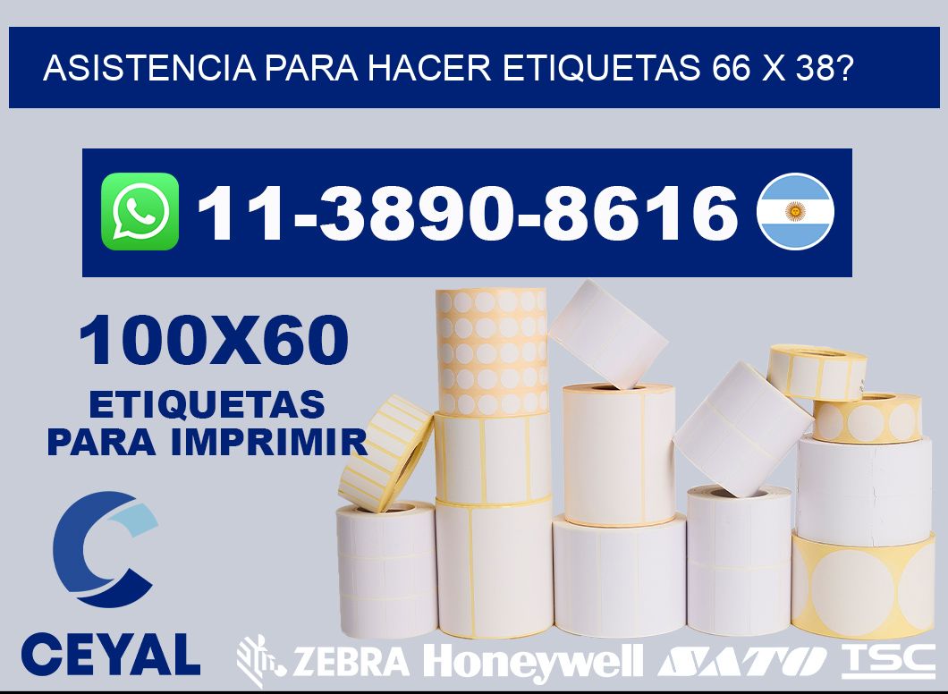 asistencia para hacer etiquetas 66 x 38?