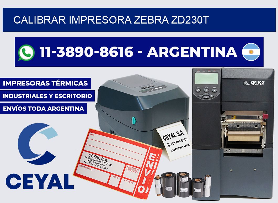 calibrar impresora Zebra ZD230T