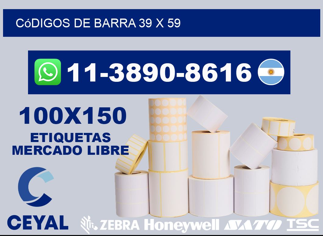 códigos de barra 39 x 59