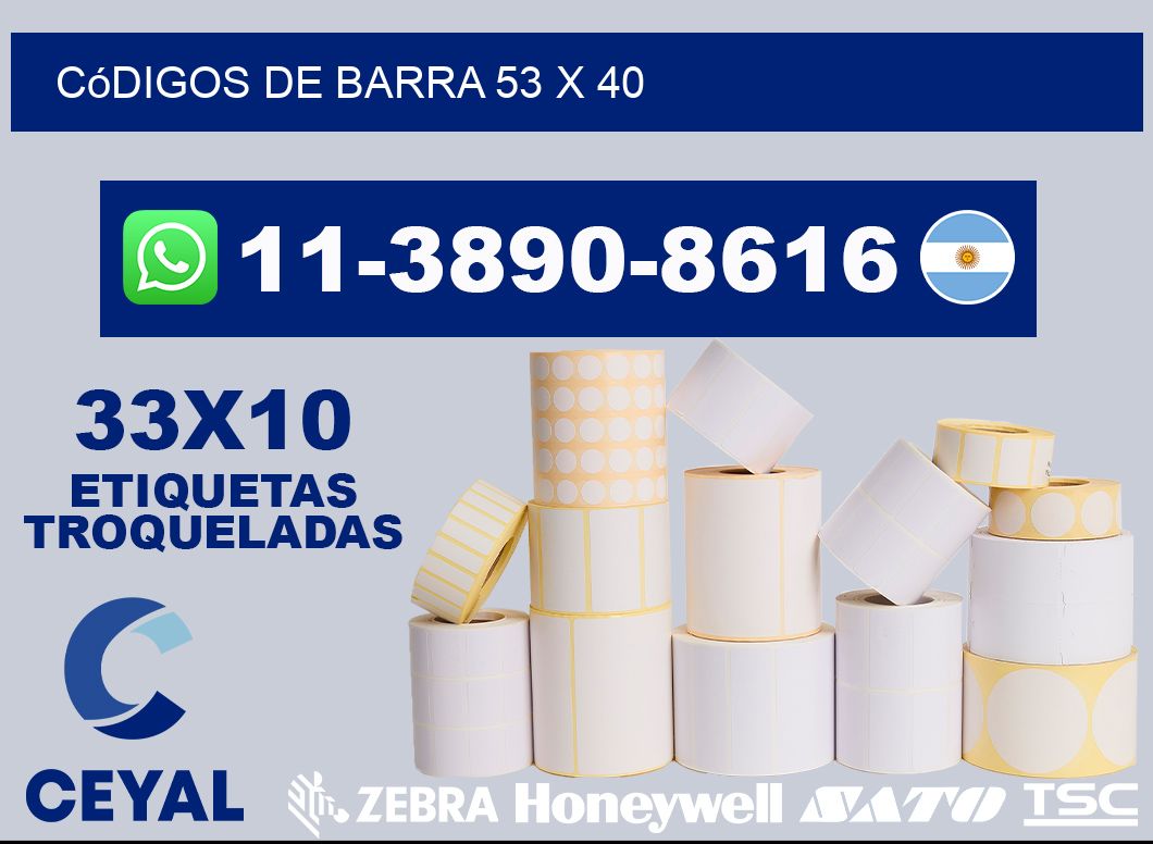 códigos de barra 53 x 40