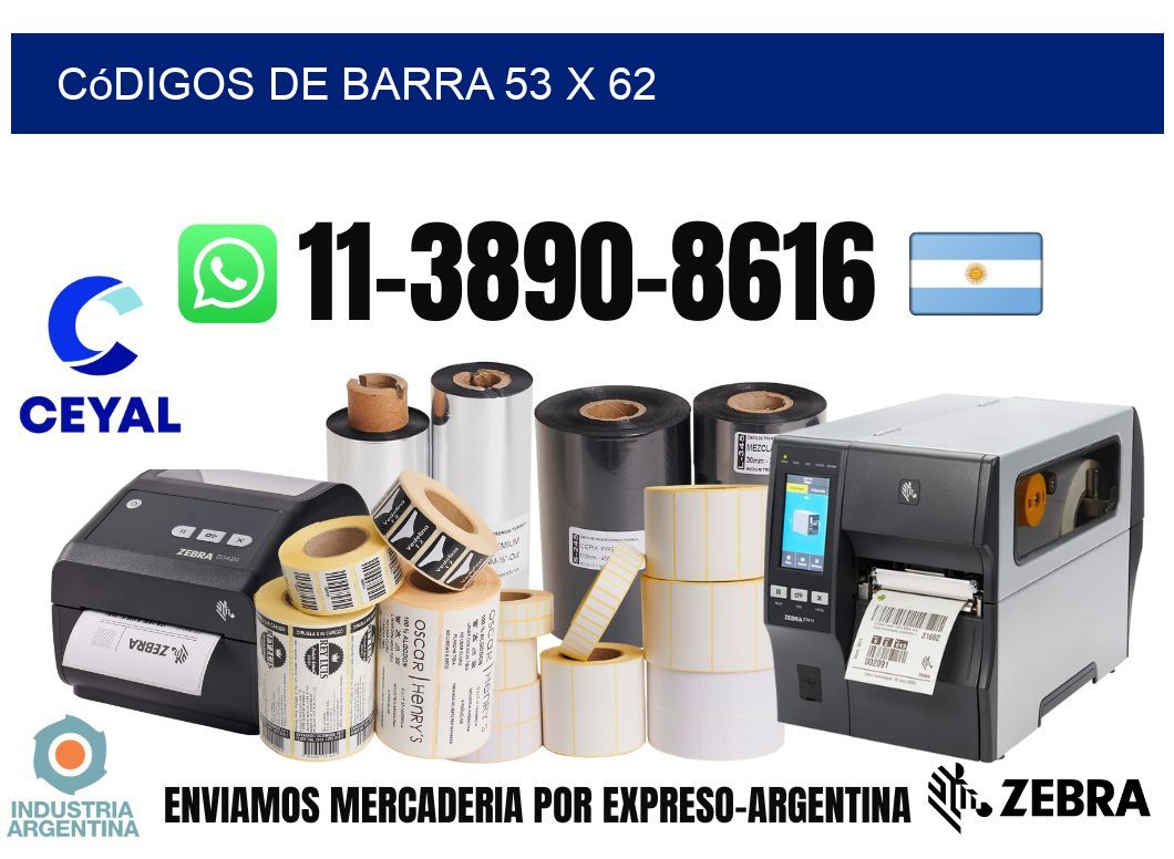 códigos de barra 53 x 62