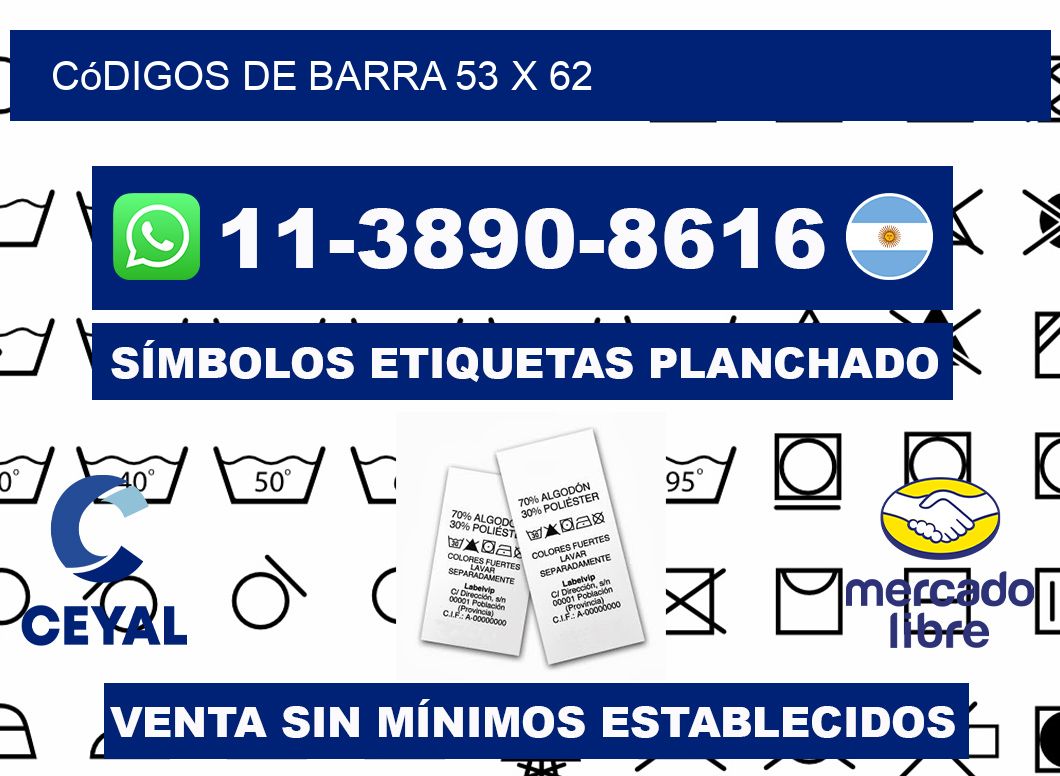 códigos de barra 53 x 62