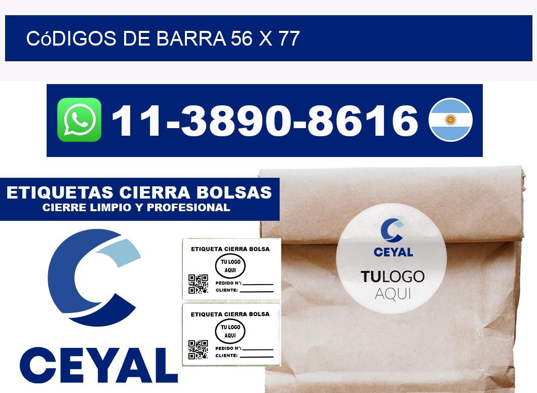 códigos de barra 56 x 77