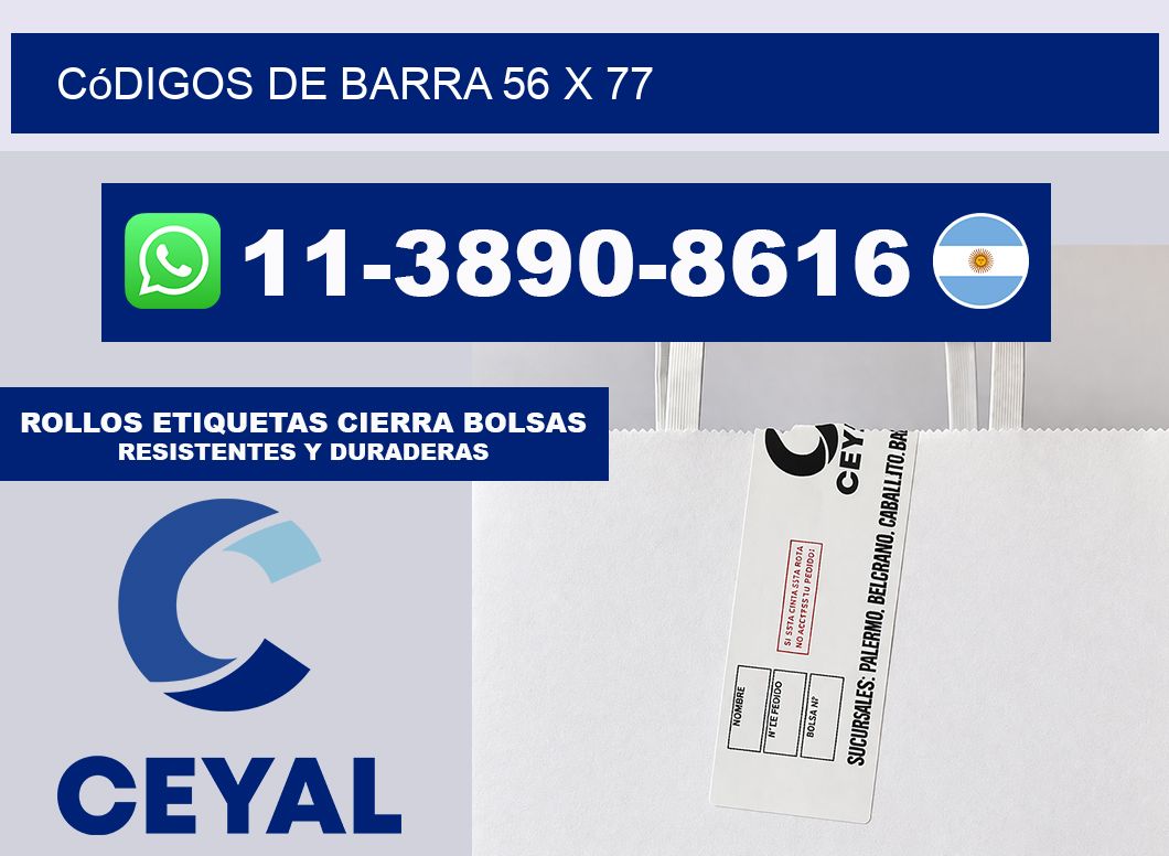códigos de barra 56 x 77