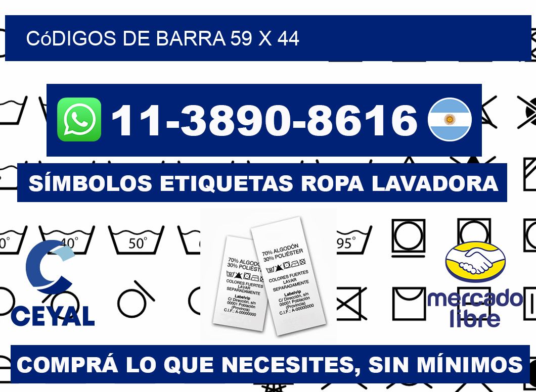 códigos de barra 59 x 44
