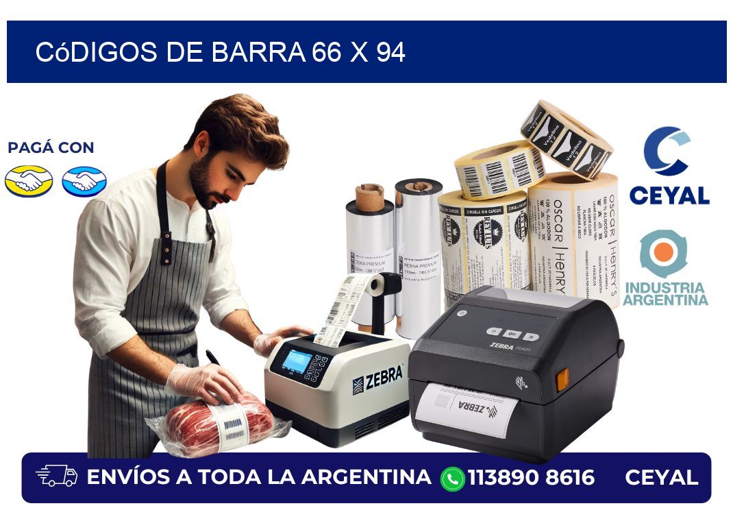 códigos de barra 66 x 94