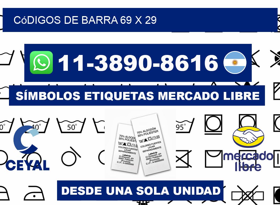 códigos de barra 69 x 29