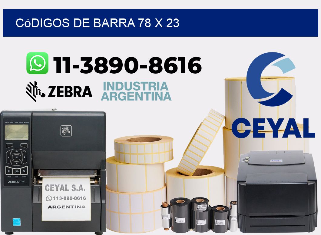 códigos de barra 78 x 23