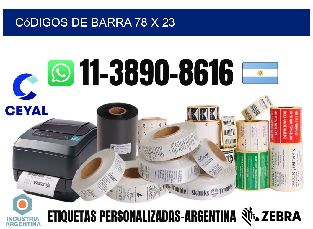 códigos de barra 78 x 23