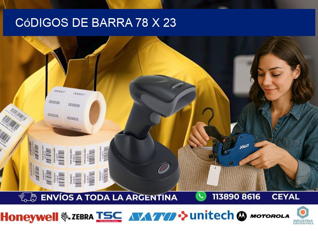 códigos de barra 78 x 23