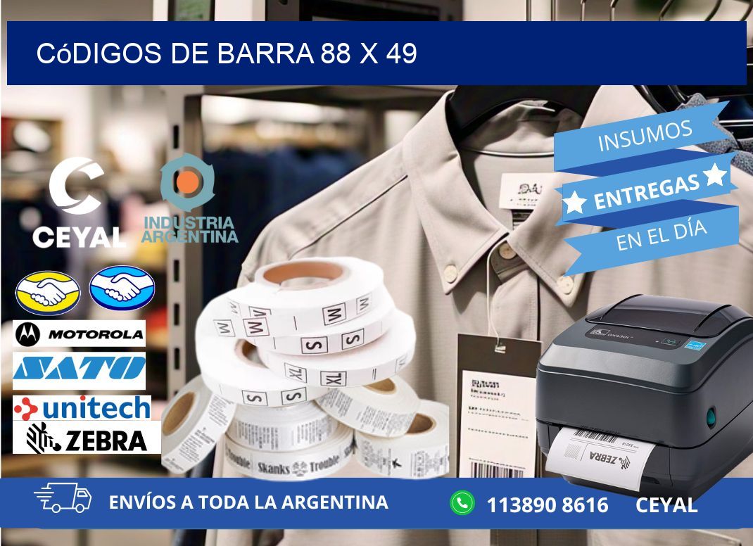 códigos de barra 88 x 49