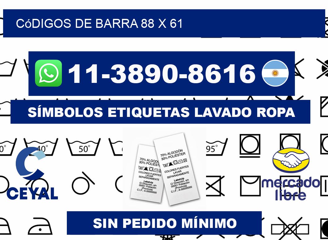 códigos de barra 88 x 61