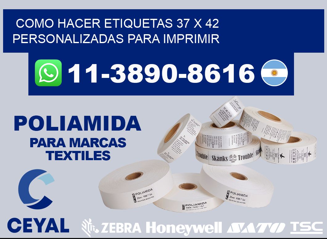 como hacer etiquetas 37 x 42 personalizadas para imprimir