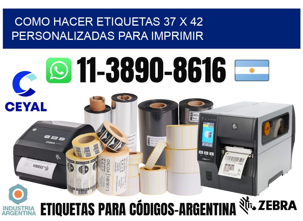 como hacer etiquetas 37 x 42 personalizadas para imprimir