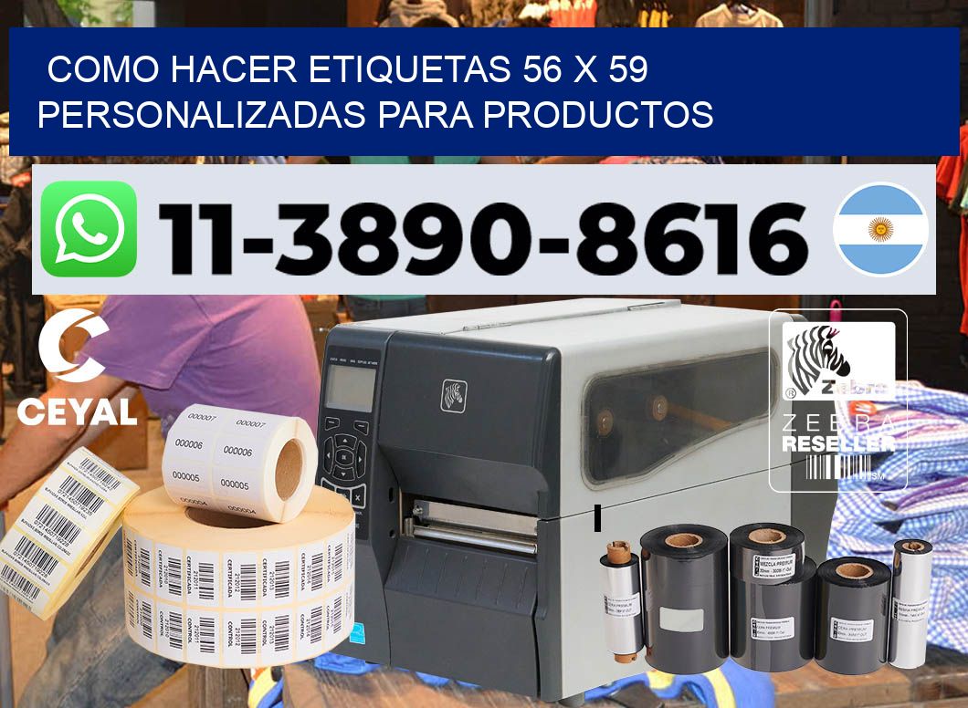como hacer etiquetas 56 x 59 personalizadas para productos