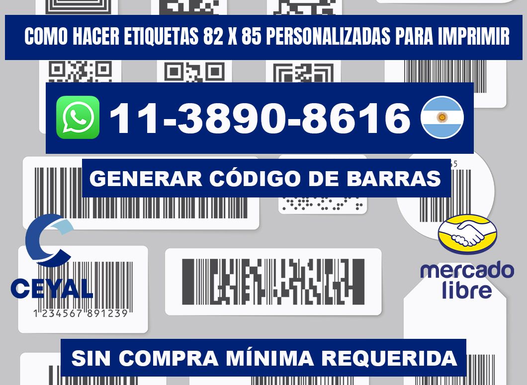 como hacer etiquetas 82 x 85 personalizadas para imprimir