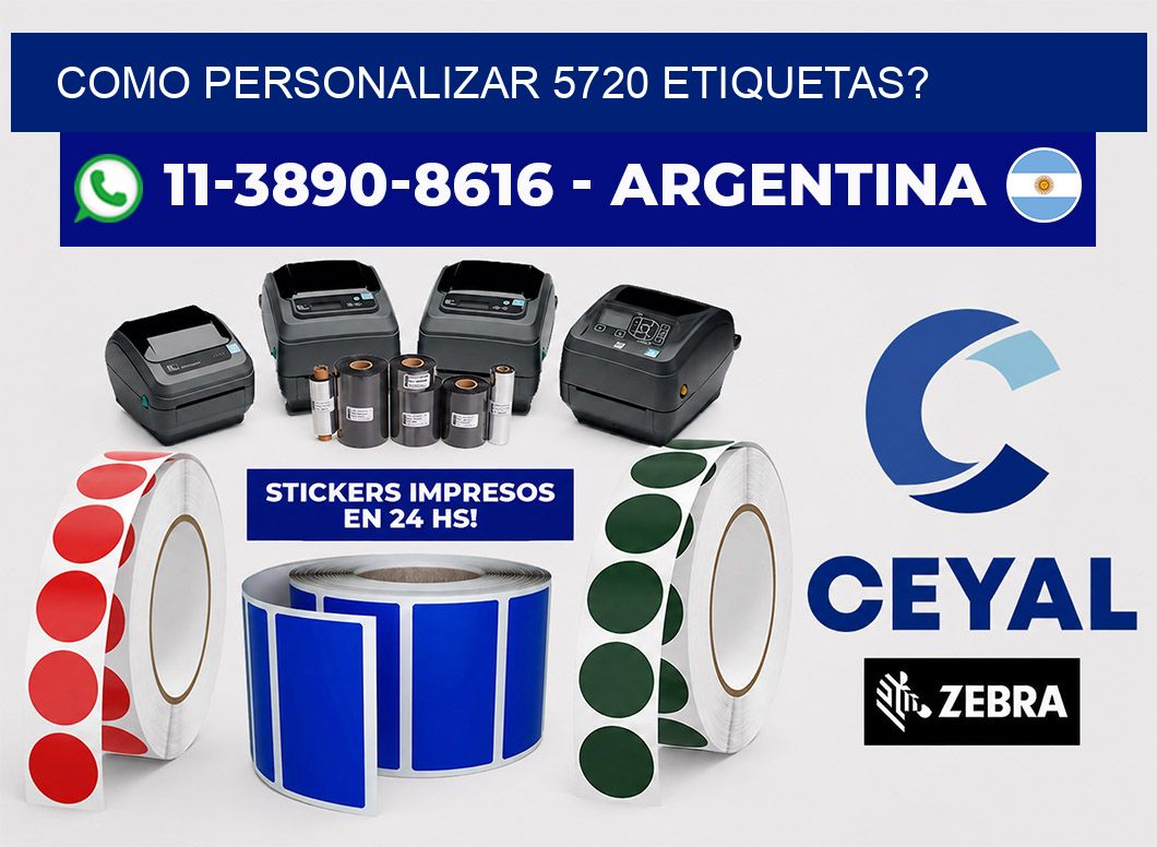 como personalizar 5720 etiquetas?