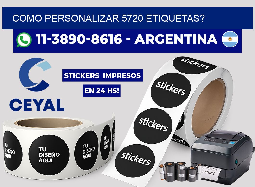 como personalizar 5720 etiquetas?