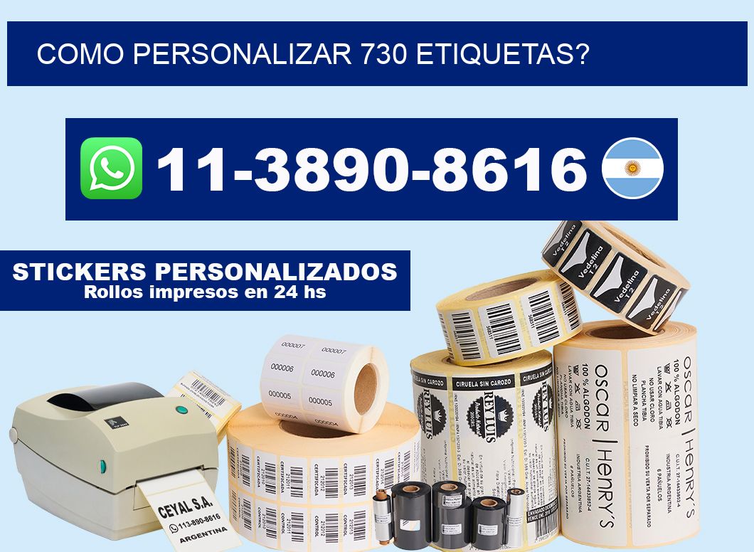 como personalizar 730 etiquetas?