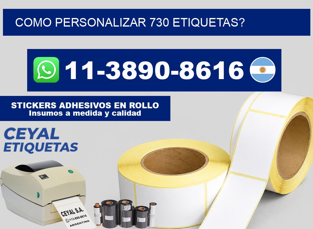 como personalizar 730 etiquetas?