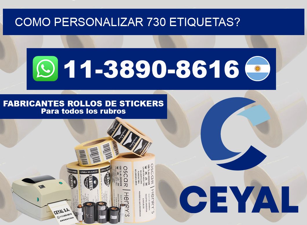 como personalizar 730 etiquetas?