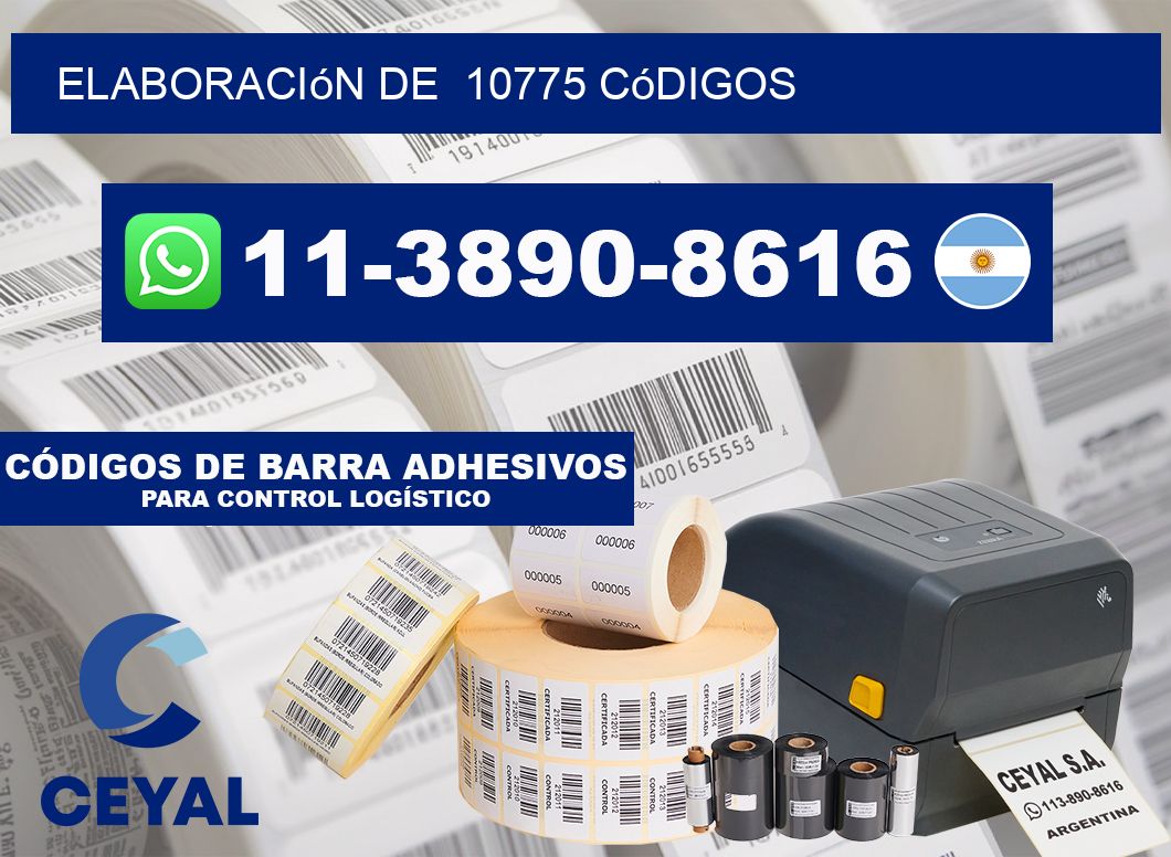 elaboración de 10775 códigos