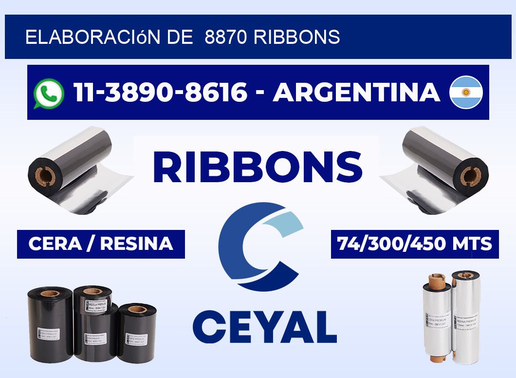 elaboración de 8870 ribbons