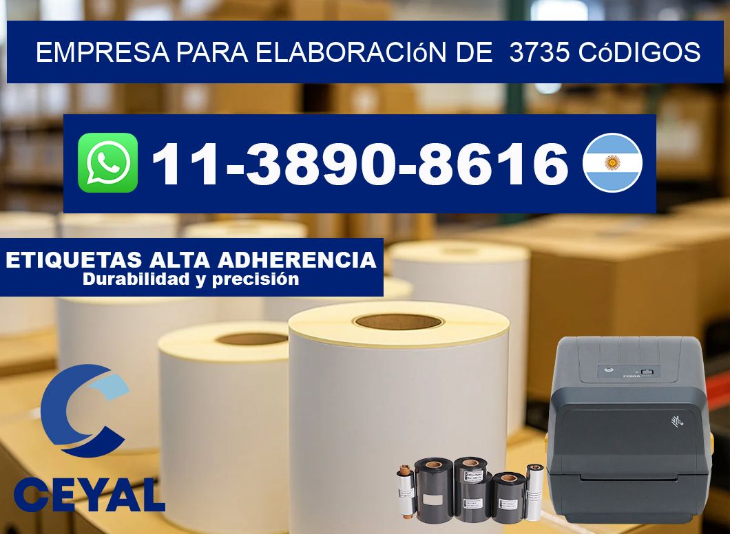 empresa para elaboración de 3735 códigos