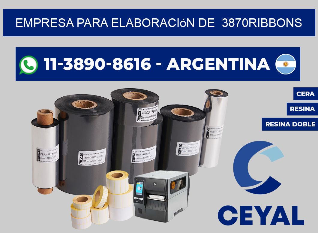 empresa para elaboración de  3870ribbons
