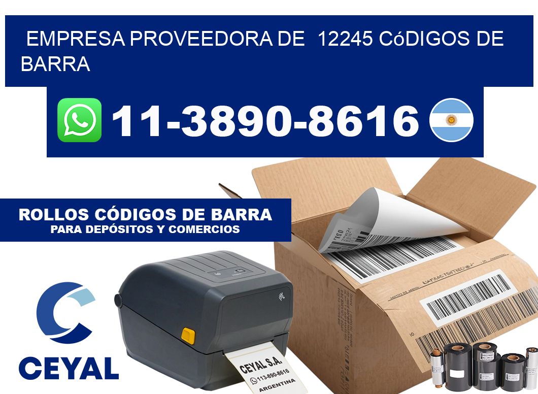 empresa proveedora de  12245 códigos de barra