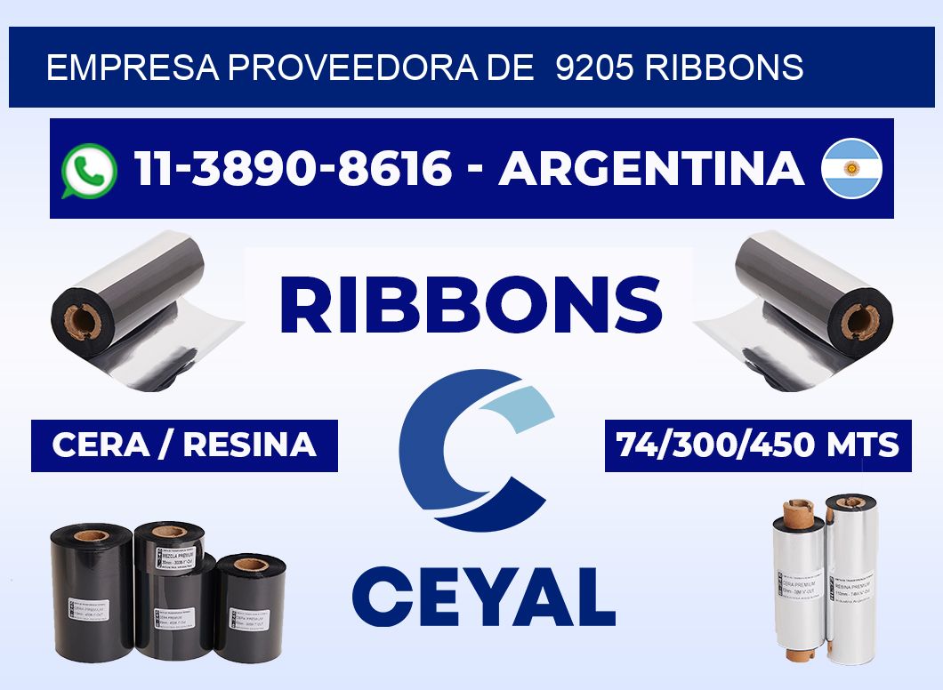 empresa proveedora de 9205 ribbons