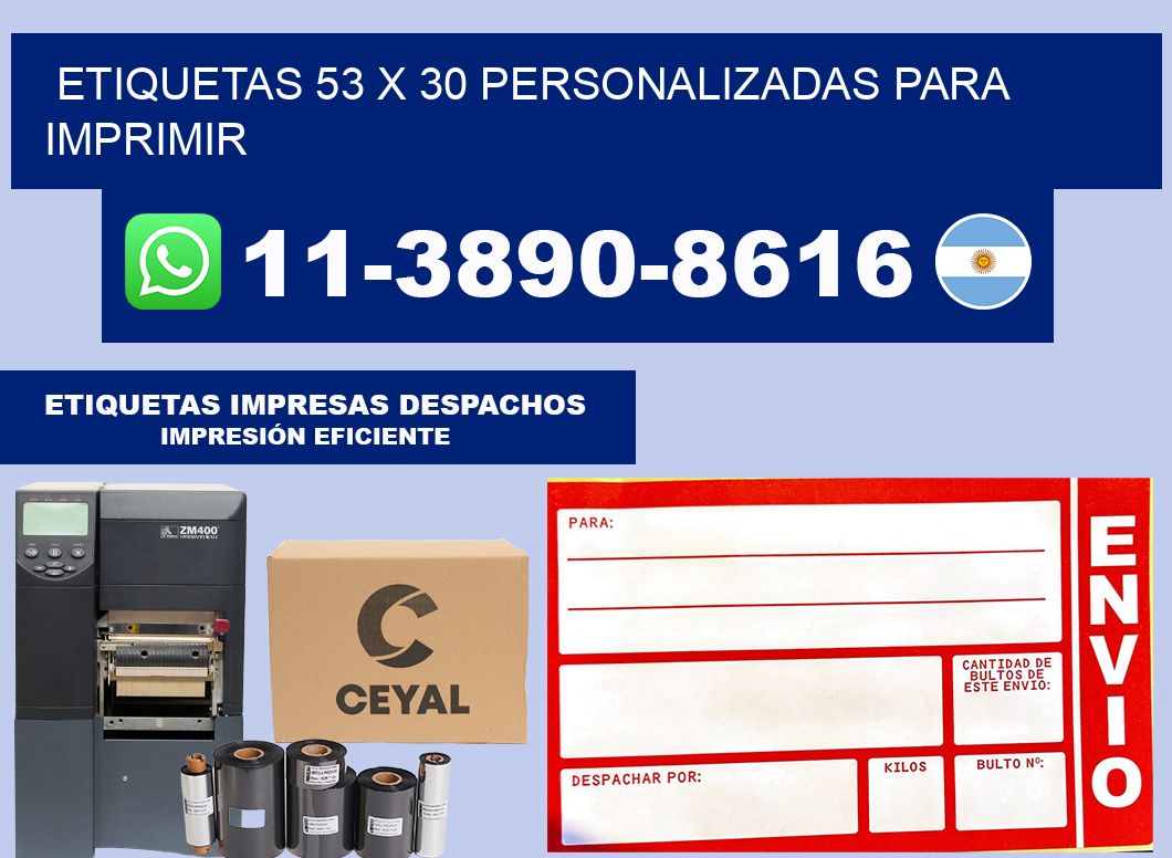 etiquetas 53 x 30 personalizadas para imprimir