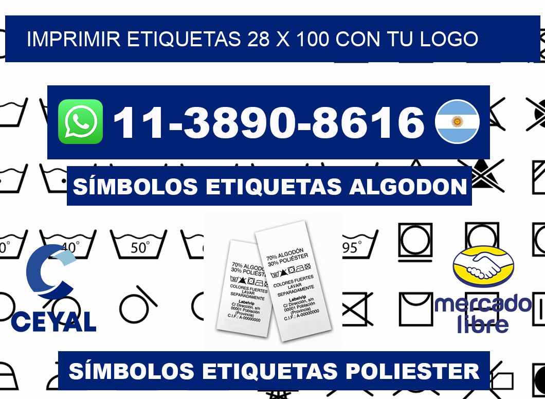 imprimir etiquetas 28 x 100 con tu logo
