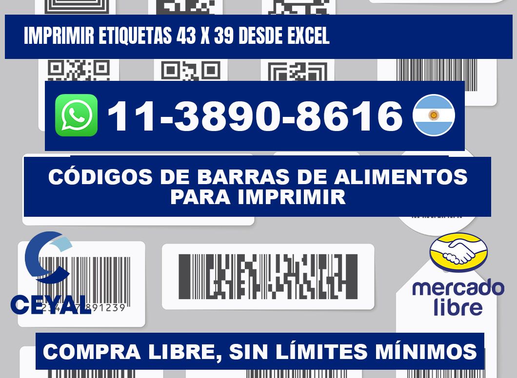 imprimir etiquetas 43 x 39 desde excel