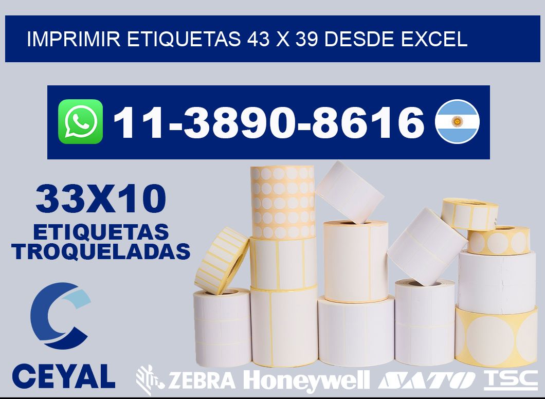 imprimir etiquetas 43 x 39 desde excel