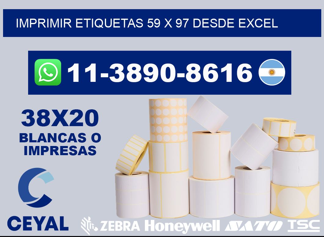 imprimir etiquetas 59 x 97 desde excel