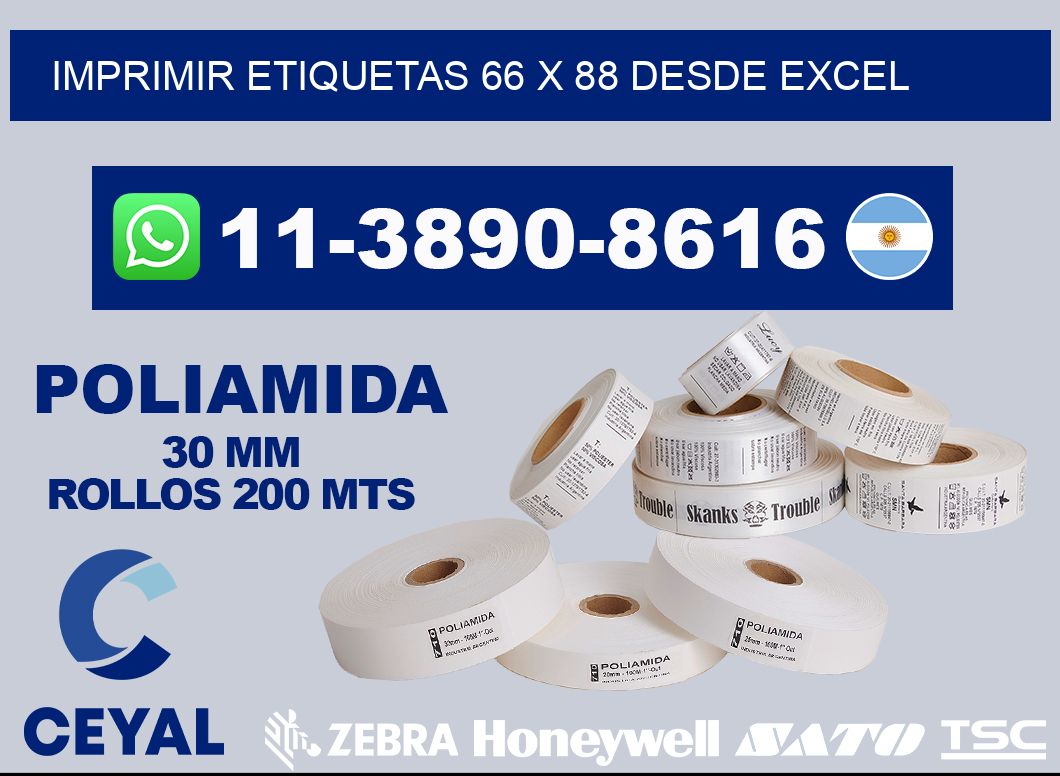 imprimir etiquetas 66 x 88 desde excel