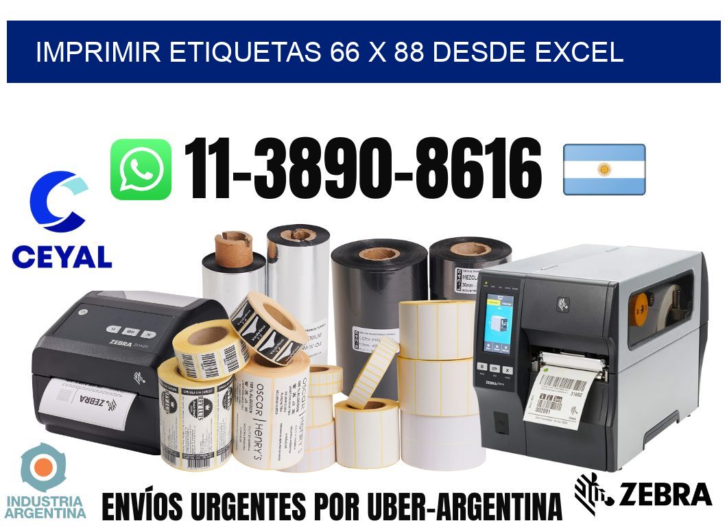 imprimir etiquetas 66 x 88 desde excel